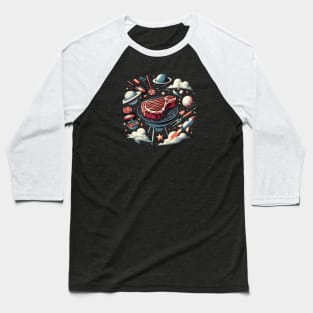 Space BBQ Baseball T-Shirt